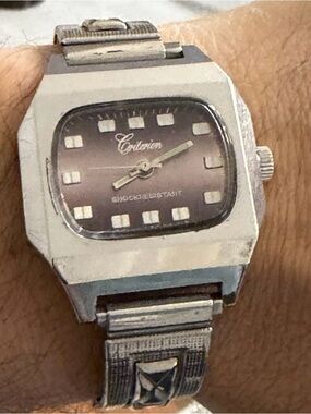 Vintage Criterion TV Dial Watch – 1970s Retro Mechanical – For Parts or Repair